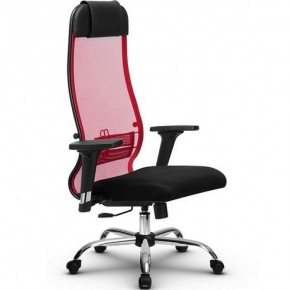 Кресло Metta SU-1-BK (CH комплект 18/2D) (черное сиденье)/красный